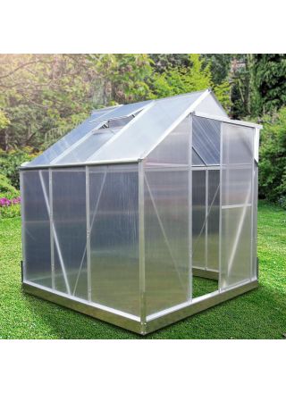 Lykke Kasvihuone hopea 4,8 m2