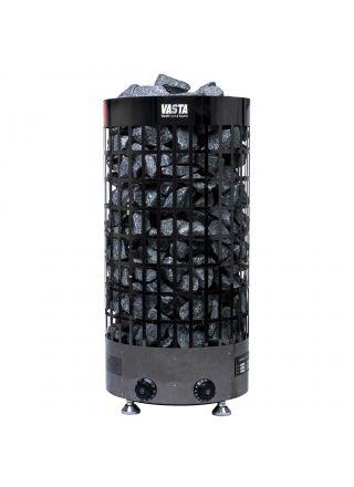 Vasta Sähkökiuas Ignite 8kw, musta teräs, kiinteä, 7-12m3