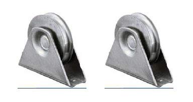 100mm pyöreä urapyörä 20.5mm ura kiinteässä akselissa - 2 kpl sarja