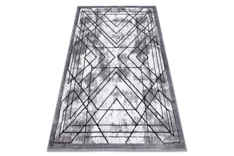 Matto moderni COZY Tico, geometrinen - harmaa 140x190 cm