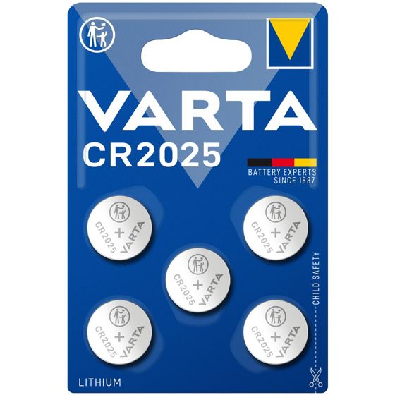 CR2025 3V Lithium Nappiparisto 5 kpl
