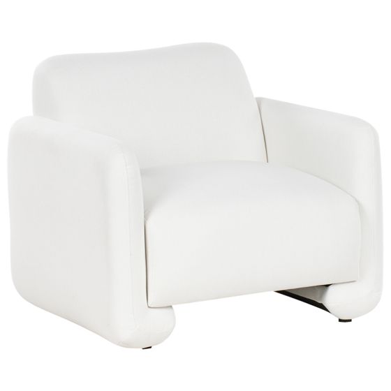 Nojatuoli SALAND kangas Valkoinen