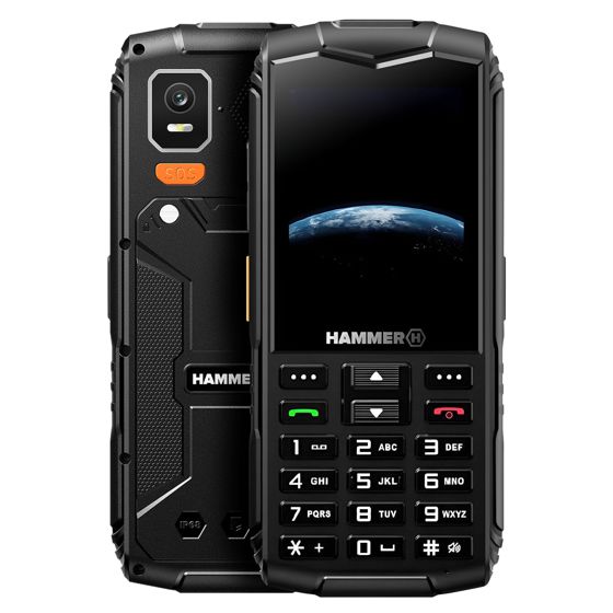 Hammer Horizon LTE -kännykkä, kaksi SIM-korttia, 18 tunnin akunkesto, vedenpitävä IP68