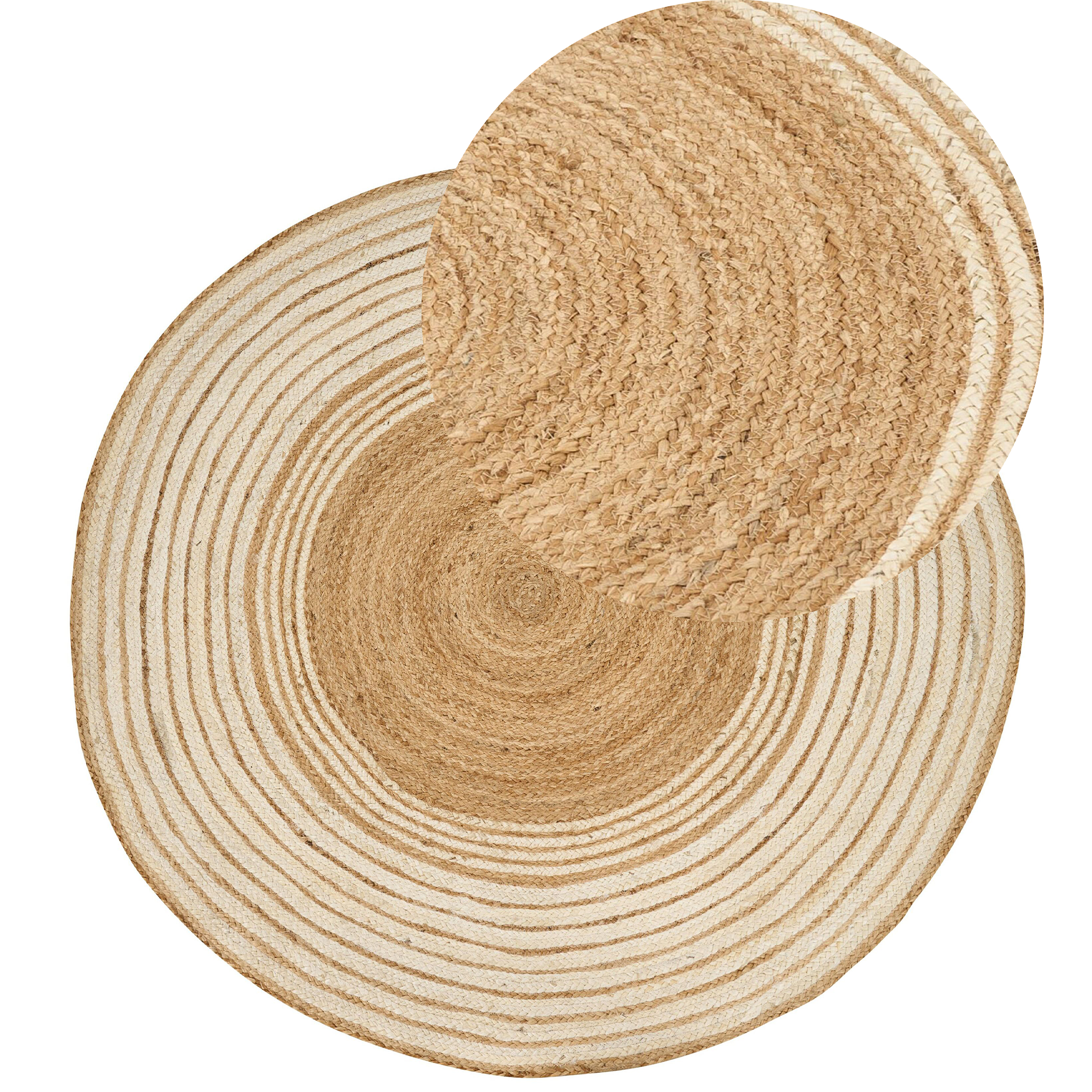 Matto MELEKLI Beige ø 140 cm juutti