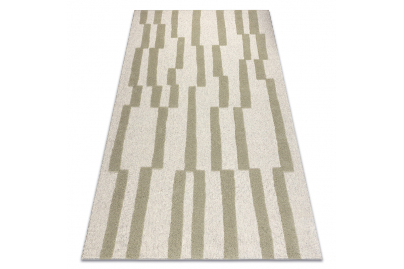 FLUX 461.109.SA400 villamatto- Geometrinen loft beige / vihreä 160x230 cm