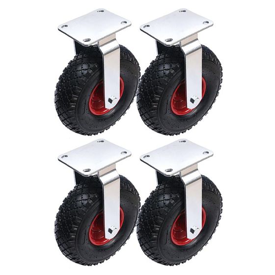 300x4 260mm pneumaattiset 10 tuuman pyörät teräksinen keskus kiinteä puhallettu (4 kpl)