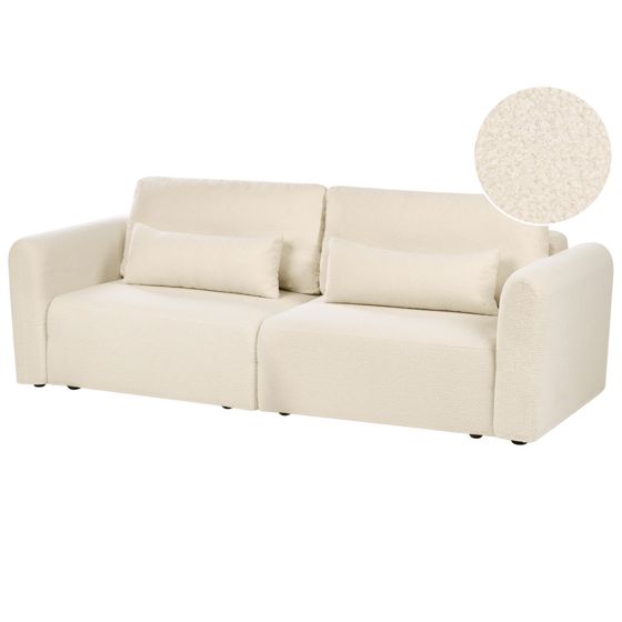 Vuodesohva 3-istuttava VAXHOLM buklee Luonnonvalkoinen säilytystila