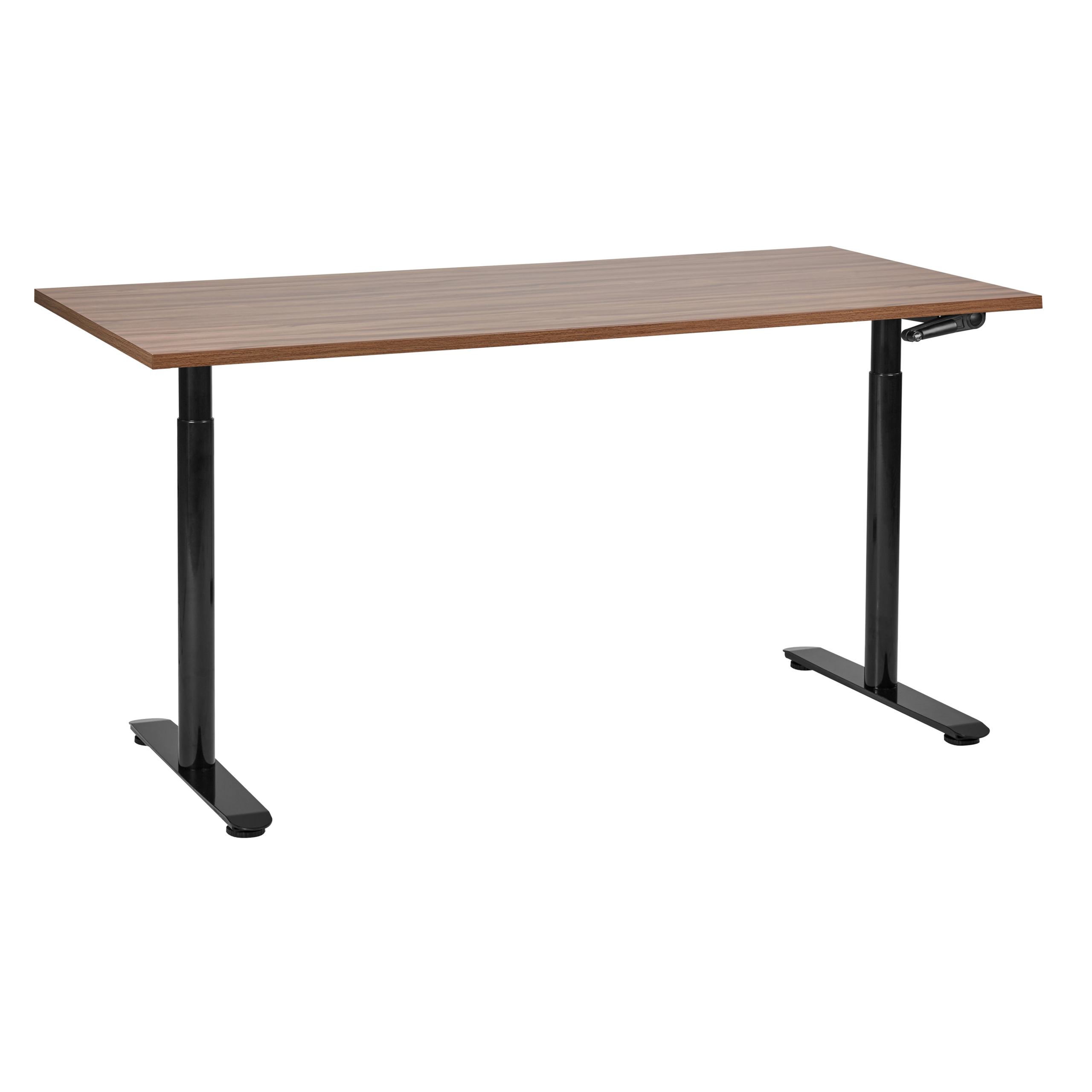 Manuaalisesti säädettävä työpöytä DESTINAS Ruskea/musta 160 cm 72 cm