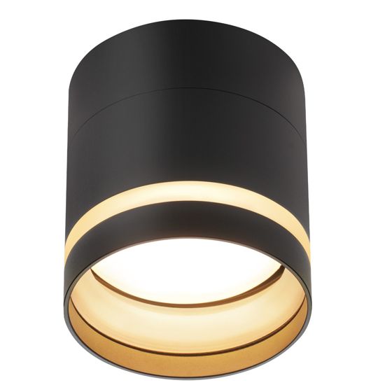 NETTLIFE LED - pinta - asennettava kohdevalaisin pyöreä kattokohdevalaisin musta 5 W pinta - asennettava kohdevalaisin pieni akryyli