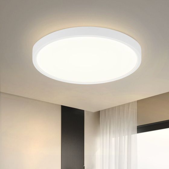ZMH LED-kattovalaisin - 15 W kylpyhuoneen lamppu 4000 K Ø22 cm makuuhuoneen keittiön valaistus