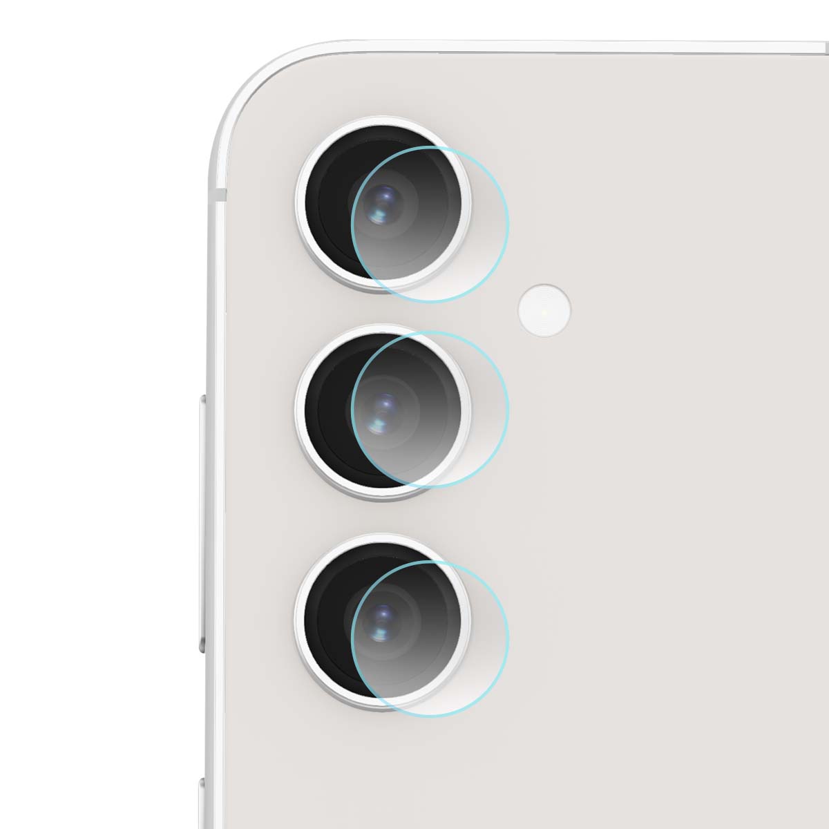 4 kameran objektiivisuojaa Galaxy S23 FE:lle, hybridilasia 6H