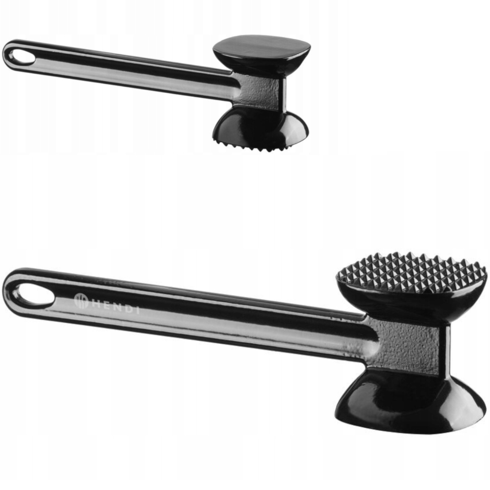 Kaksipuolinen alumiininen lihanmuokkaaja 255 x 65 x 70 mm - musta