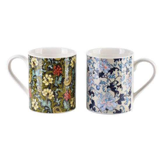 Mukisetti posliini COLORATO 400 ml Ø8x9,5 cm värikäs 2 kpl