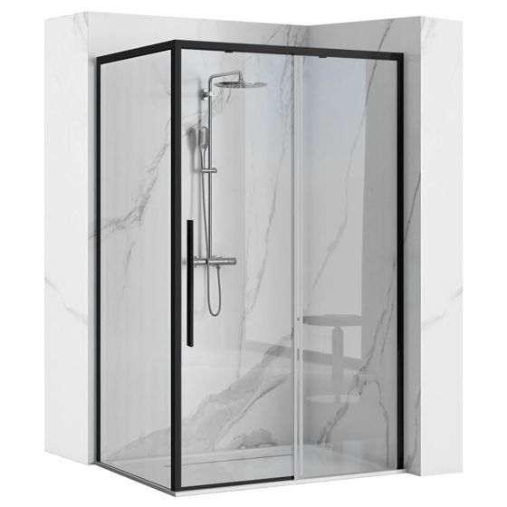 REA Suihkukaappi SOLAR 80x100 musta, 80X98, 5X195CM