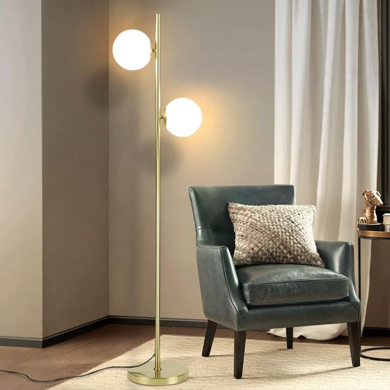 ZMH Gold Design -lattiavalaisin kahdella lampulla, E27-kanta, retrotyylinen makuuhuoneeseen ja eteiseen