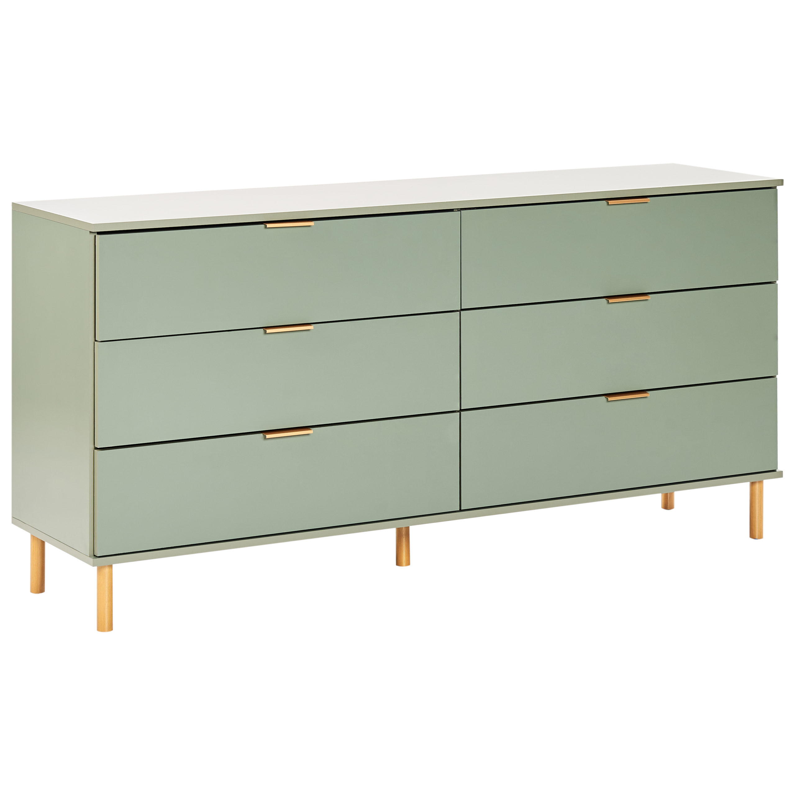 Lipasto 6 laatikolla WALPOLE Vihreä