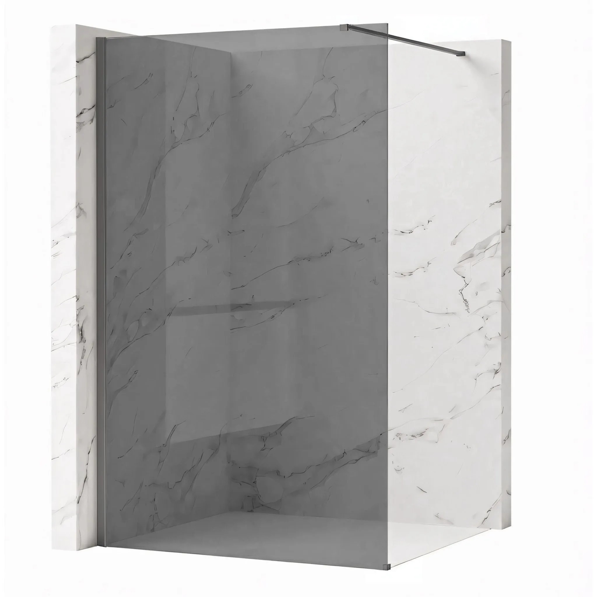 REA Suihkuseinä Flexi Grey 130 Titaani, 130X195CM