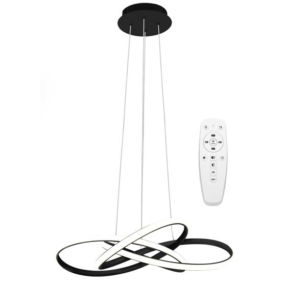 TOOLIGHT riippuva kattovalaisin LED APP814-CP NODE musta, 13x60x70cm
