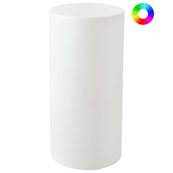 LED-ulkolattiavalaisin PIEDRA Valkoinen