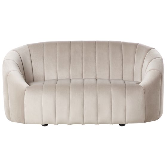 Sohva MALUNG sametti Beige 2-istuttava