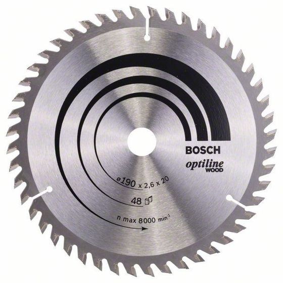 Bosch Optiline Wood -Pyörösahanterä 190x20 mm, 48 hammasta