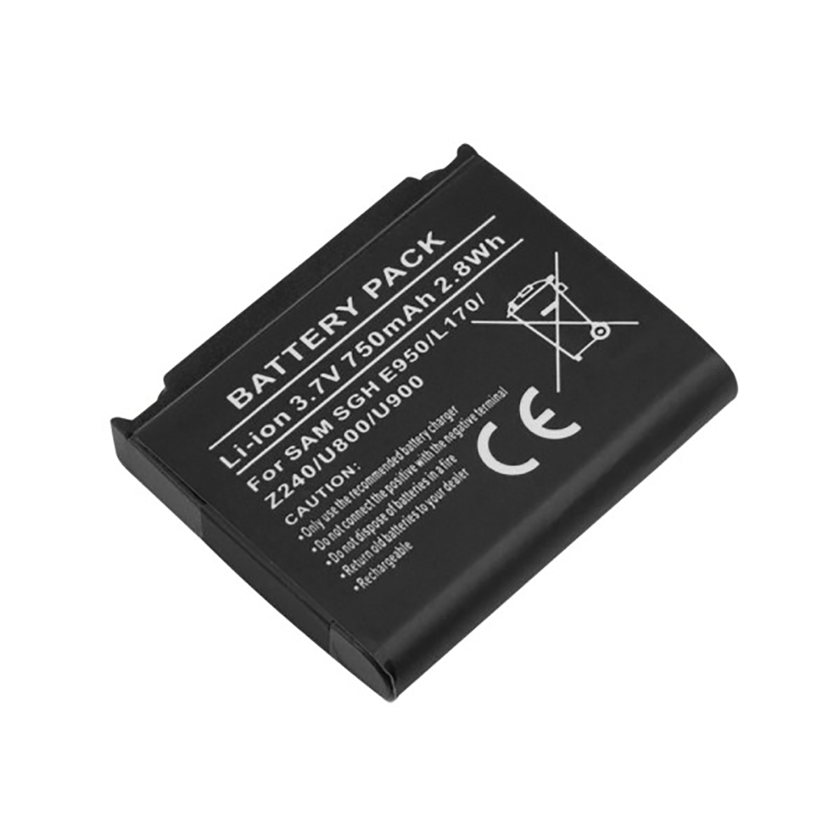 Akku Samsung SGH E950 L170 Z240 U800 U900 Li-ion 3.7V 1200mAh 4.4Wh
