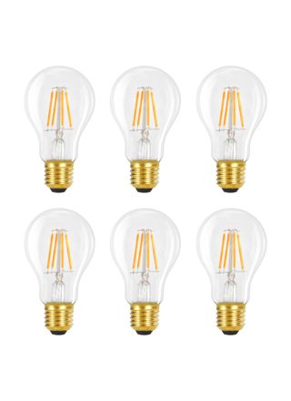 NETTLIFE LED - lamput 6 kpl E27 4W 2700K A60 Vintage Edison - lamput