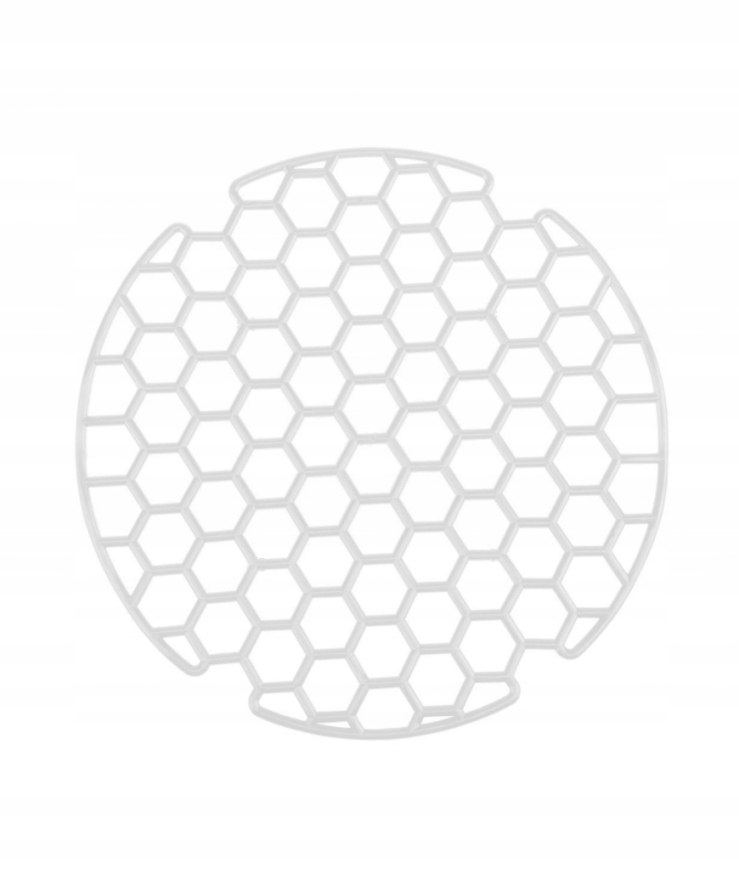 Pehmeä pyöreä kermanvärinen pesuallasritilä 31,5 cm