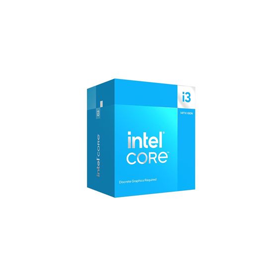 Intel Core i3-14100F -suoritin | 3,5 GHz | Socket FCLGA1700 | 4-ydin | Malli i3-14100F | Tehokas neliydin i3-suoritin, kellotaajuus 3,5 GHz