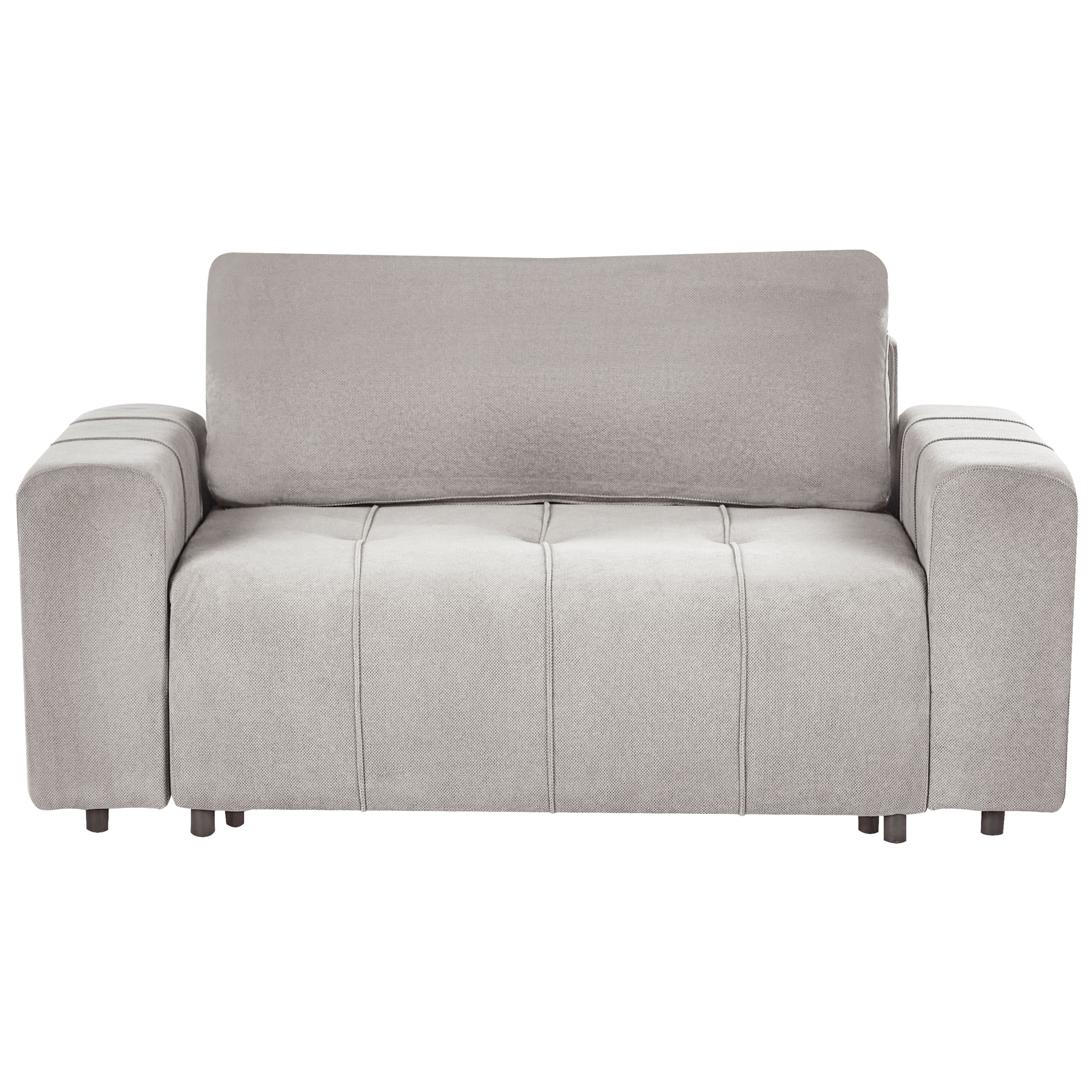 Sohva INNVIK kangas Vaaleanharmaa säilytystila 2-istuttava