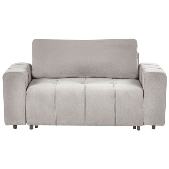 Sohva INNVIK kangas Vaaleanharmaa säilytystila 2-istuttava