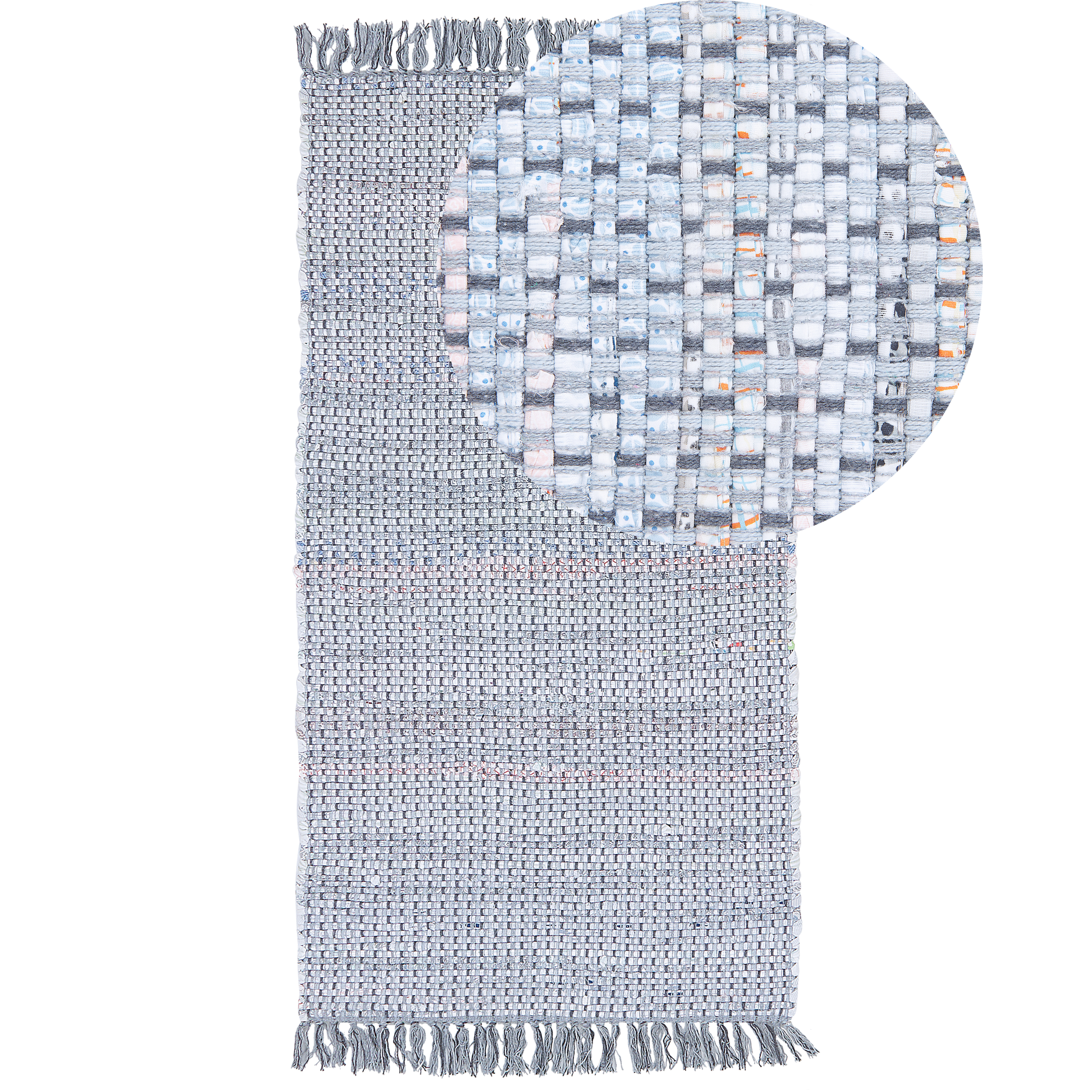 Matto BESNI Harmaa 80 x 150 cm Puuvilla
