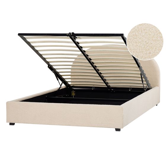 Sänky säilytystilalla buklee VAUCLUSE 160 x 200 cm Beige