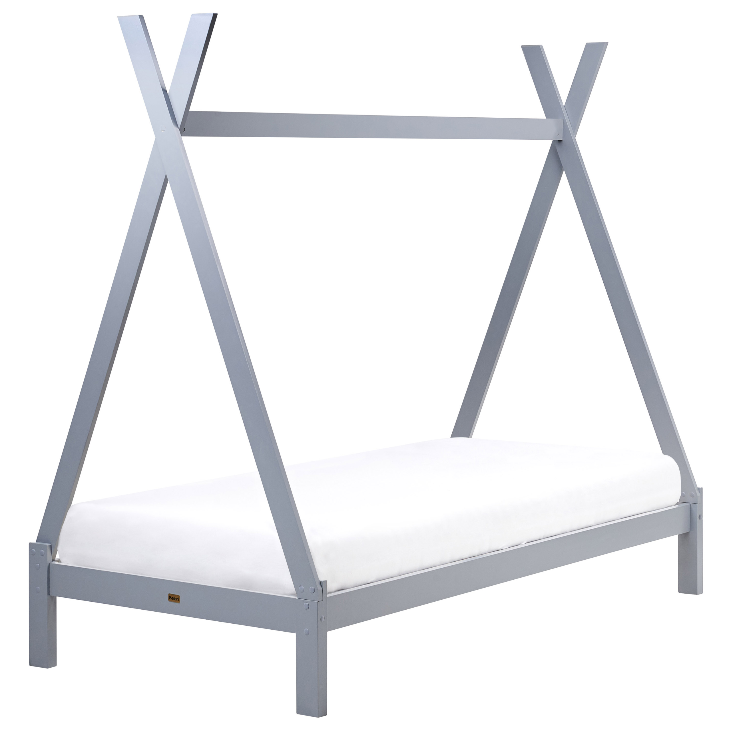 Sänky mänty harmaa 90 x 200 cm DEVAY