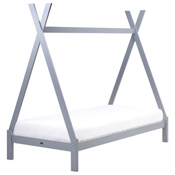 Sänky mänty harmaa 90 x 200 cm DEVAY