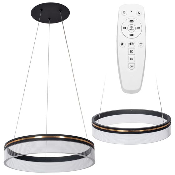 TOOLIGHT Riippuvalaisin App1191-Cp 40Cm Led Musta, 40X40X8Cm