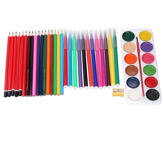 43 Osainen Luova Sarja Kynillä / Teroittimella / Huopakynillä / Maaleilla