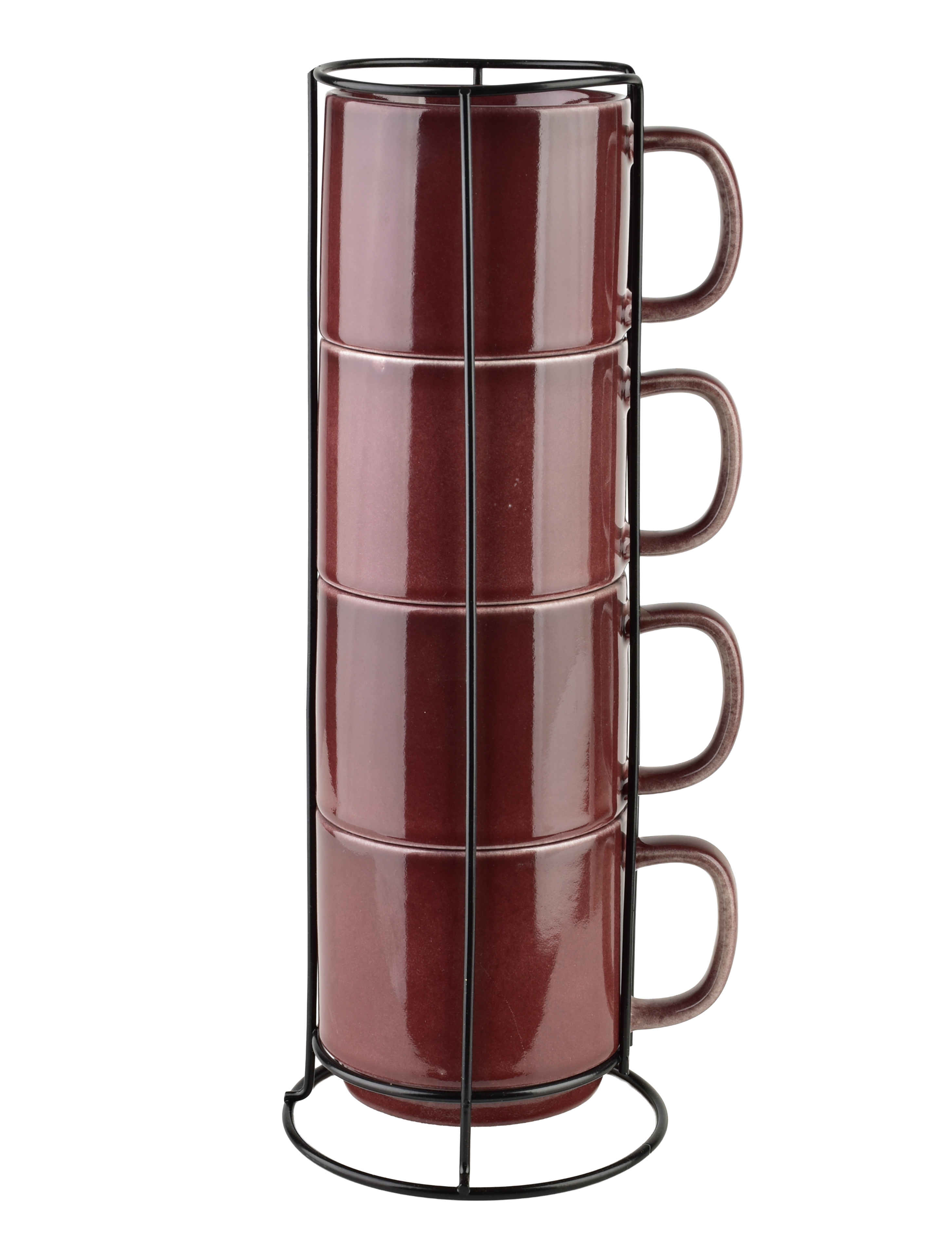 Muki posliini Affekdesign Evie Burgundy 12x10x32,5 viininpunainen 4kpl