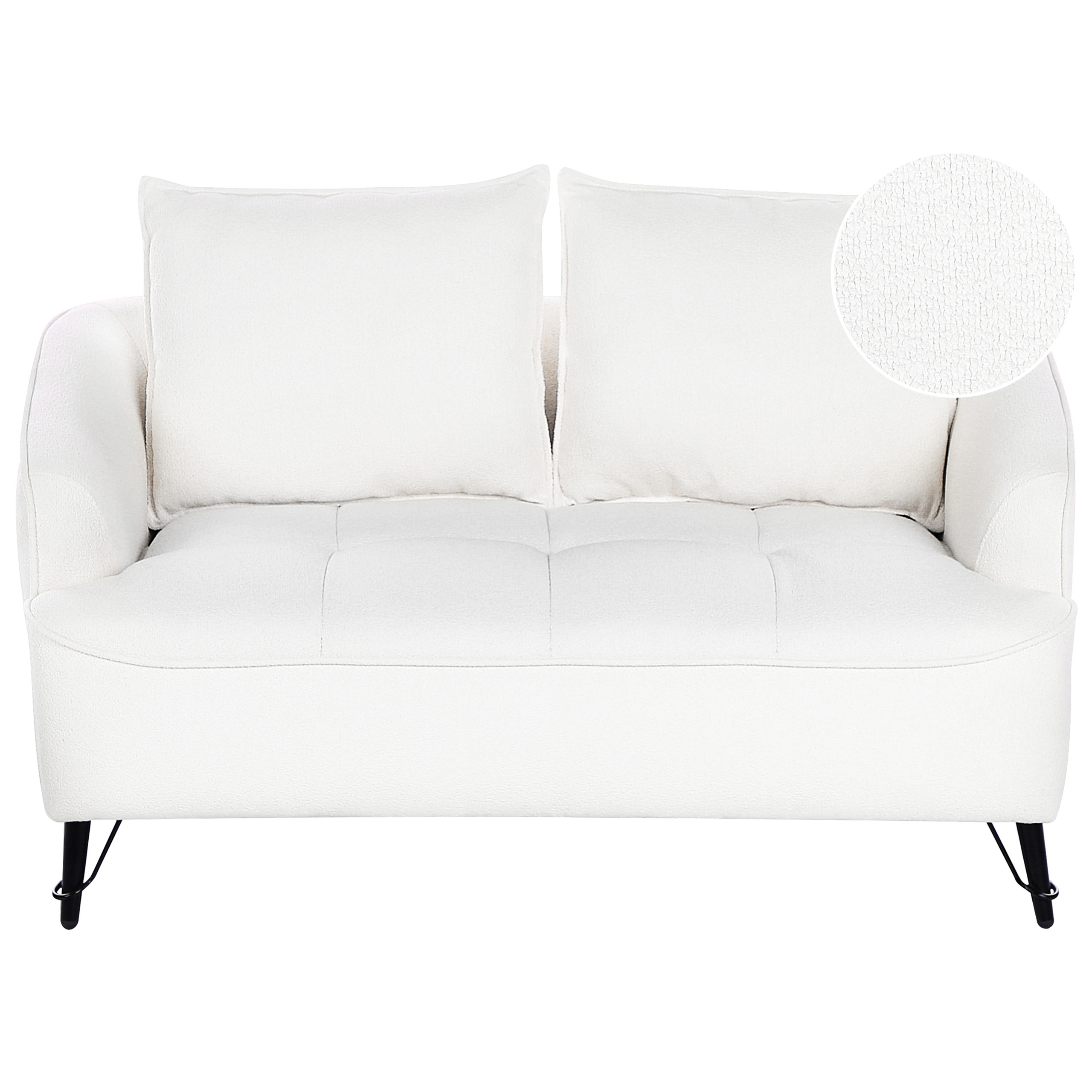 Sohva HOBRO buklee Valkoinen 2-istuttava