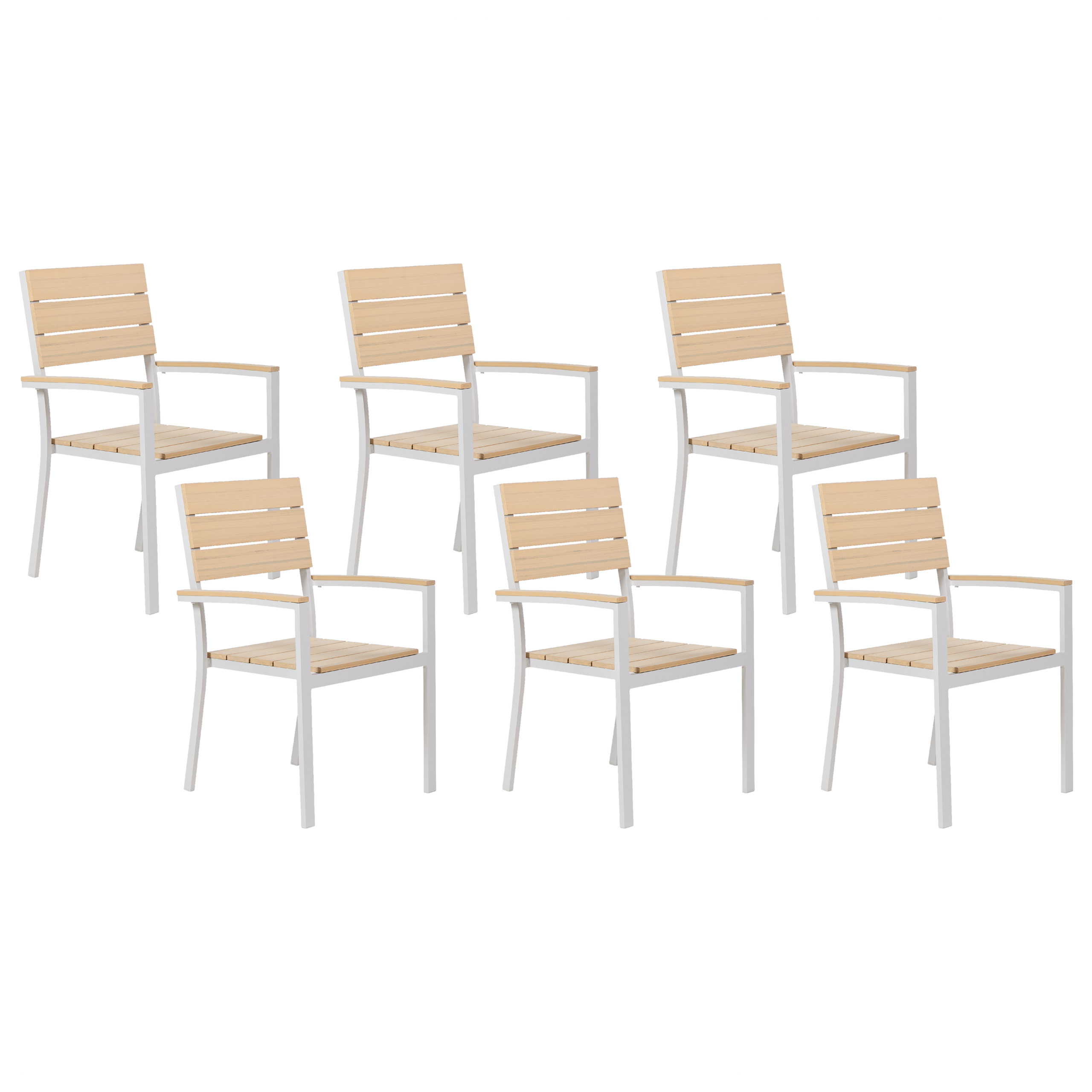 Puutarhatuolisetti 6 kpl COMO Beige