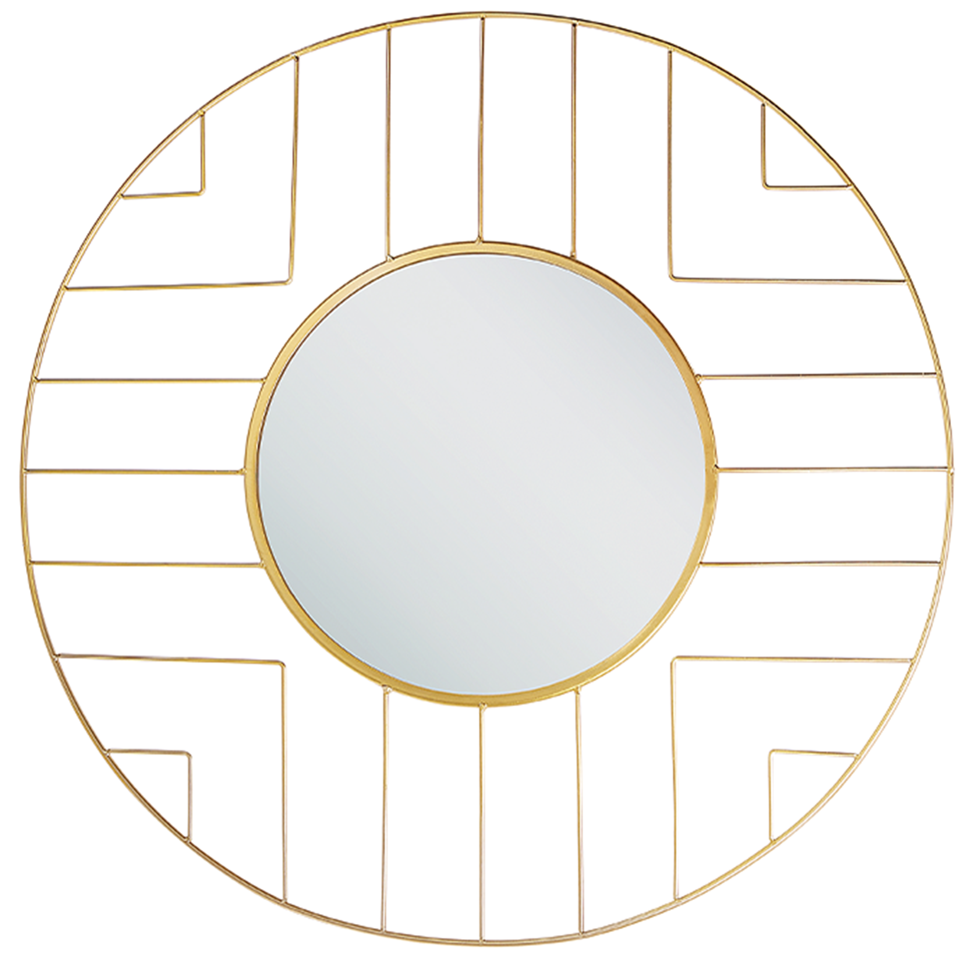 Seinäpeili HESDIN 60 cm 60 cm metalli Kulta