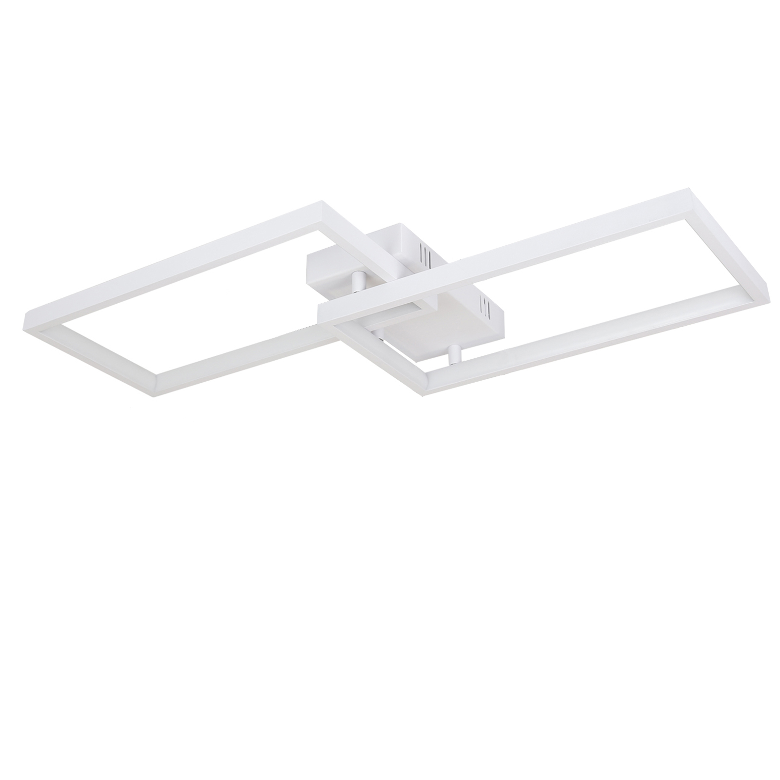 NETTLIFE himmennettävä 40W led-kattovalaisin metallivalkoinen moderni kaukosäätimellä sopii keittiöön olohuoneeseen ja makuuhuoneeseen