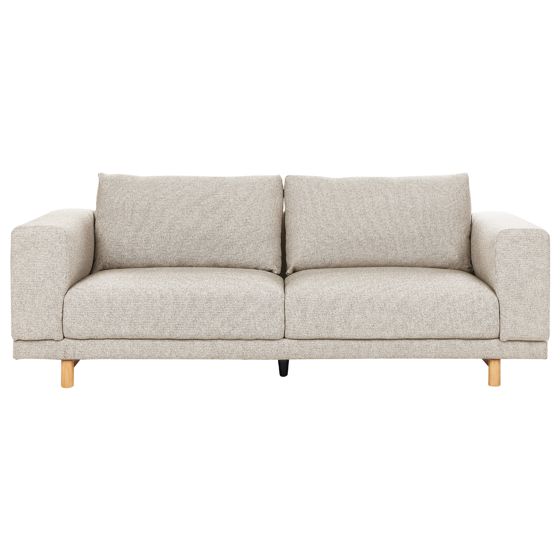 Sohva NIVALA kangas Vaaleanbeige 3-istuttava