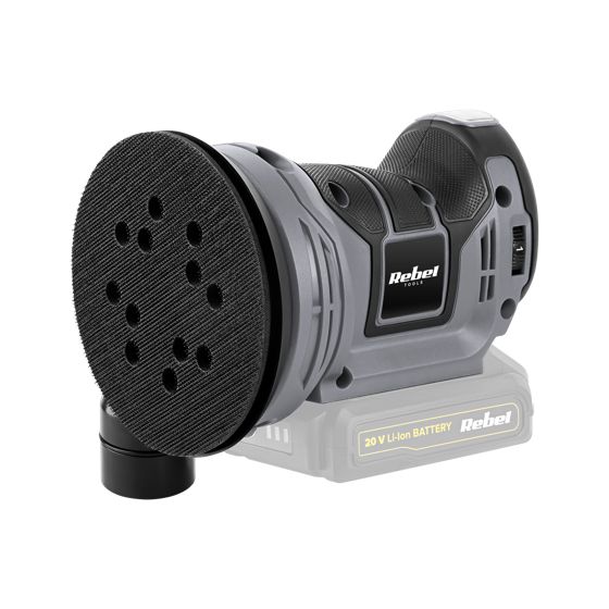 Rebel 20 V 2 Ah akkukäyttöinen epäkeskohiomakone