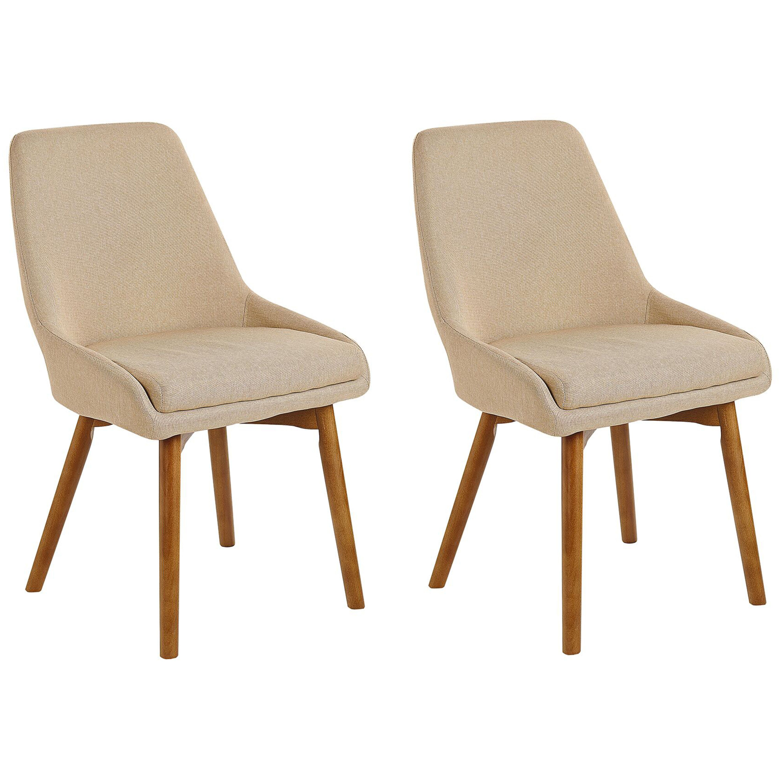 Ruokatuolisetti 2 kpl MELFORT Kangas Beige