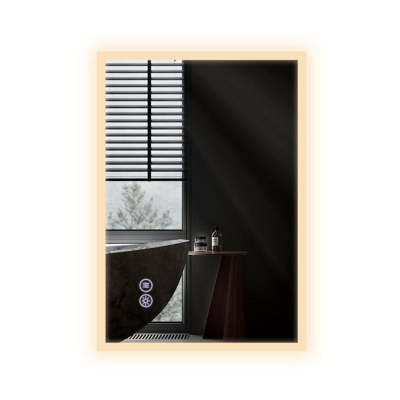 NETTLIFE peiliValolla- 60x80cm, LED-seinäpeili, räjähdyssuojattu, lasinenKylpyhuoneen, peiliKosketusnäytöllä