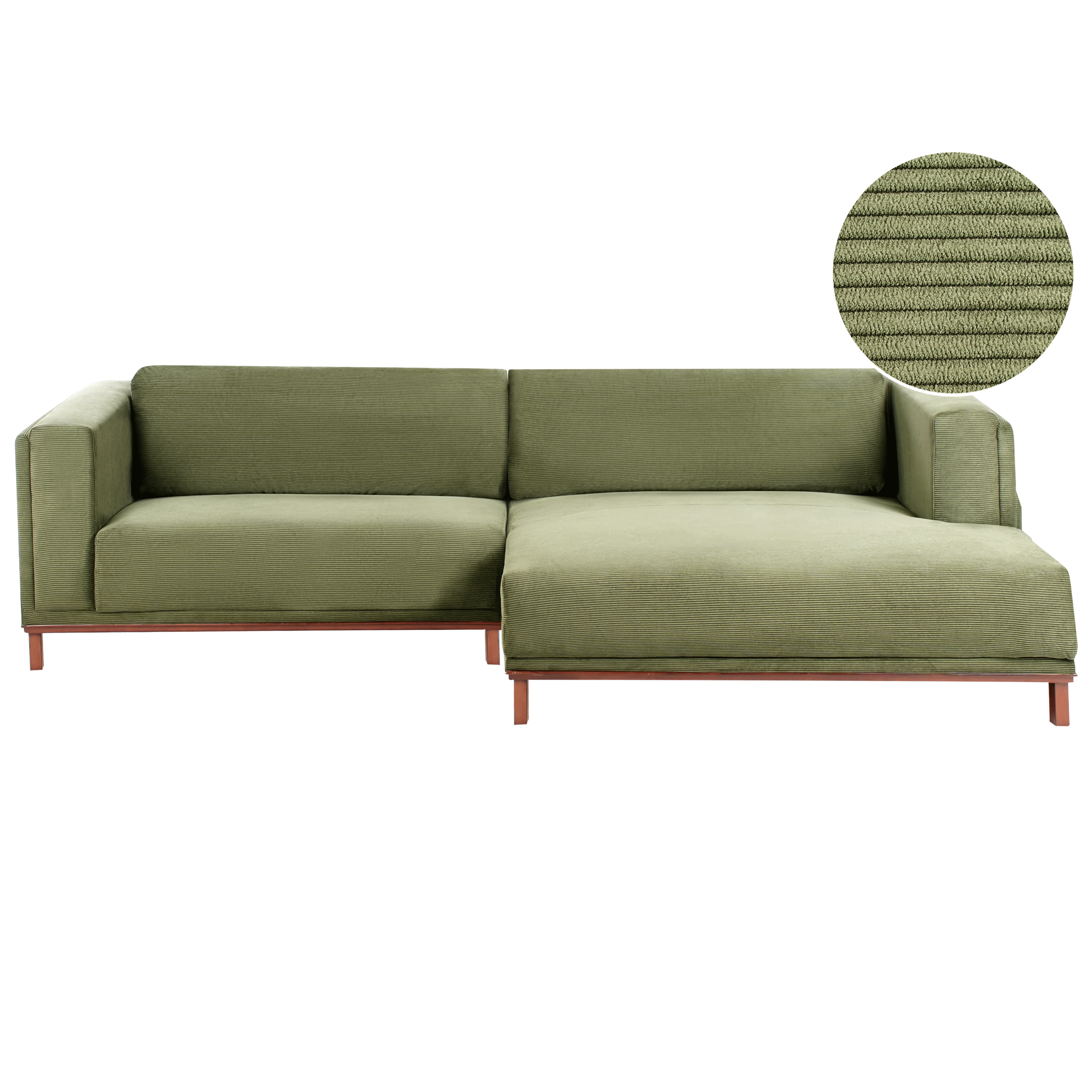 Kulmasohva 4-istuttava VENG vakosametti Vihreä