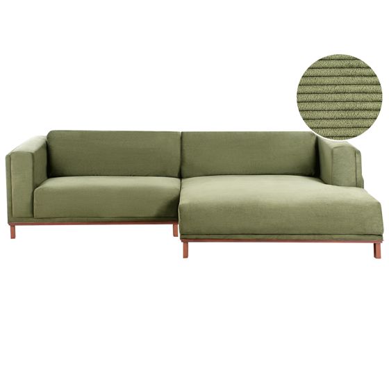 Kulmasohva 4-istuttava VENG vakosametti Vihreä