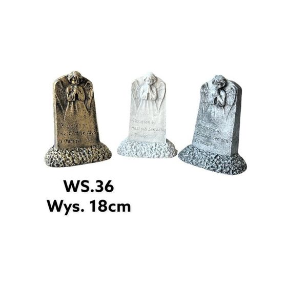 Koristefiguuri gipsi Dekoarte Enkeli 7x14,5x18 cm kultainen 1 kpl