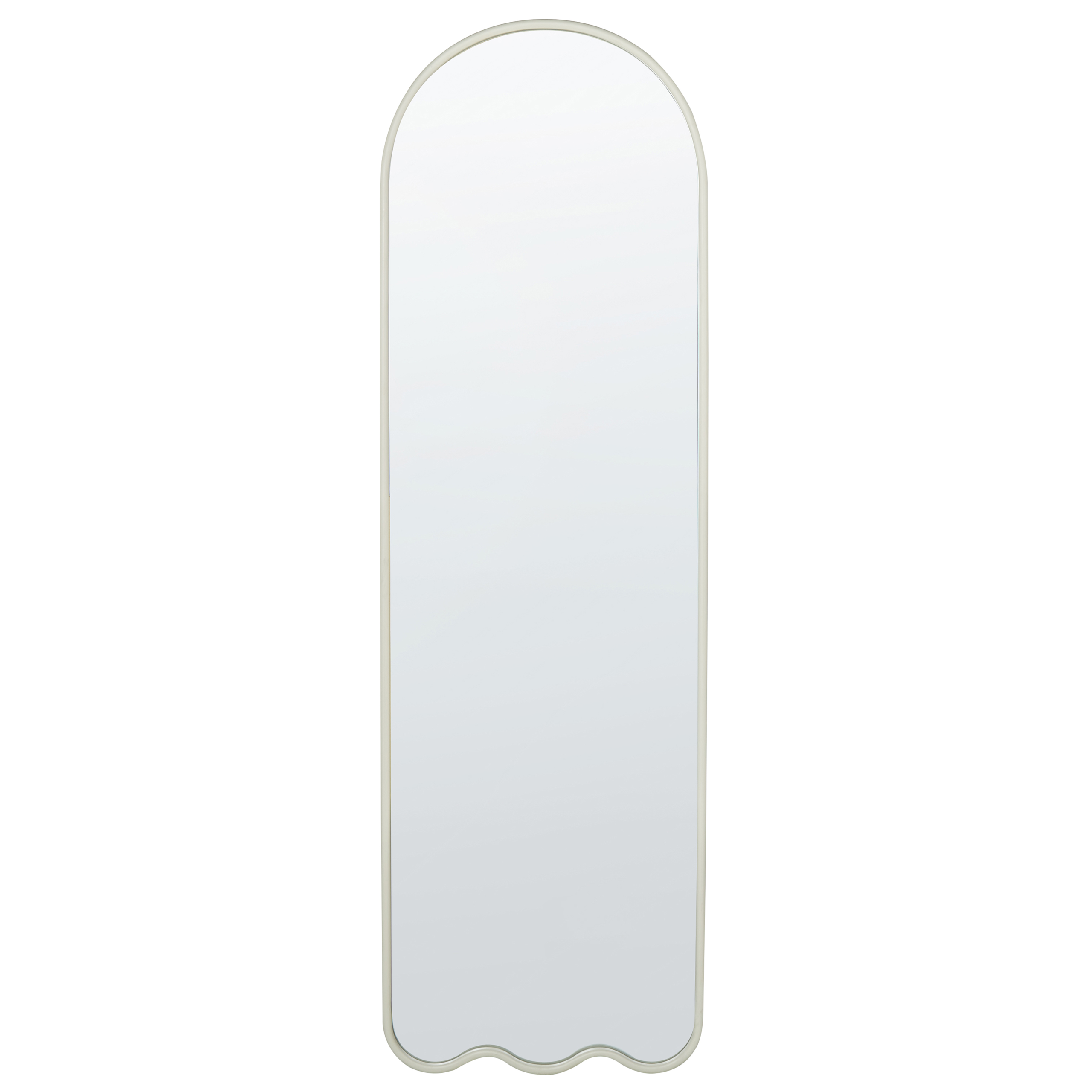 Seinäpeili BUSSY 45 cm 145 cm Metalli Luonnonvalkoinen